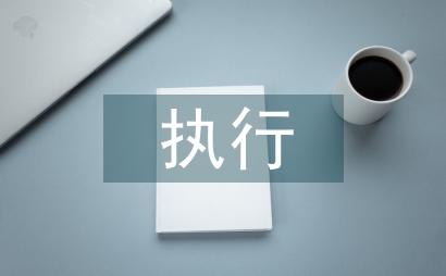 執行制度的重要性