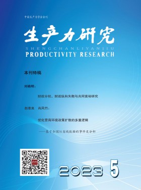 生產(chǎn)力研究期刊